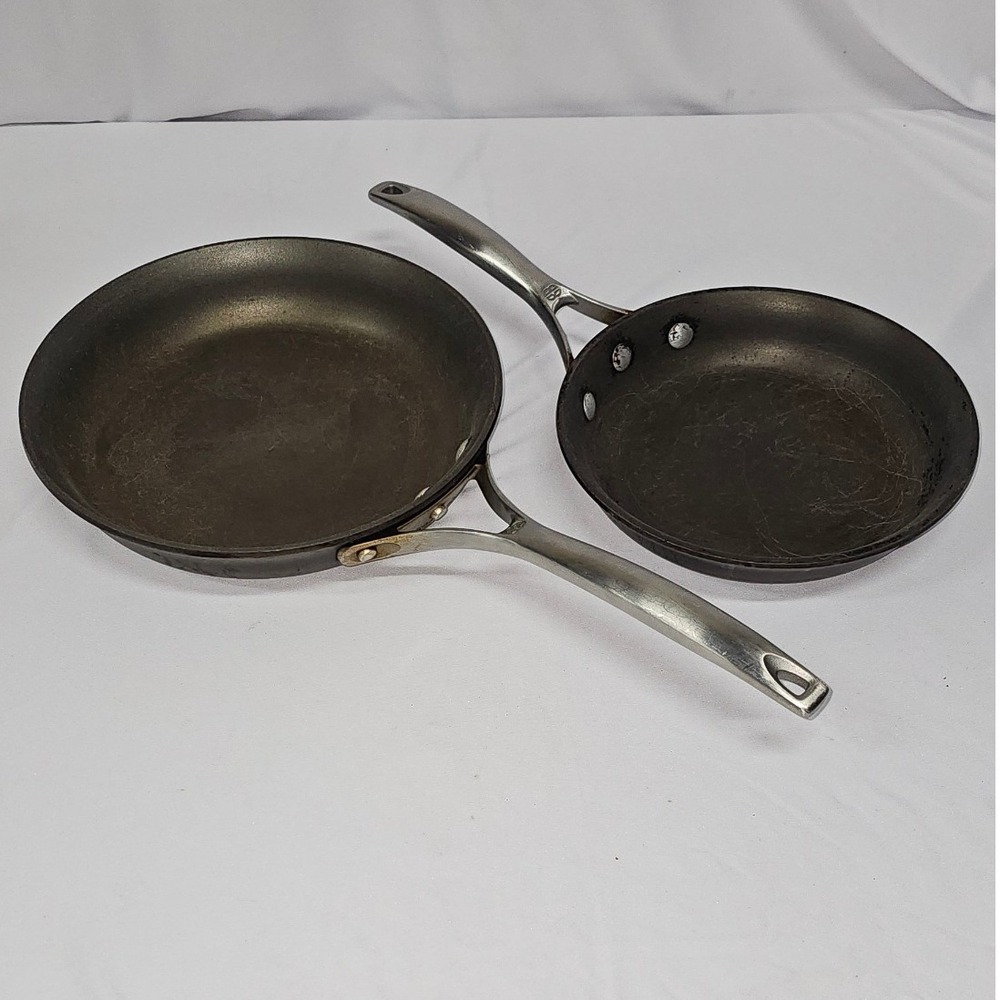 Calphalon Unison Slide Nonstick Omelette Pan Set 8" 10" Skillets 1388 1390 Black